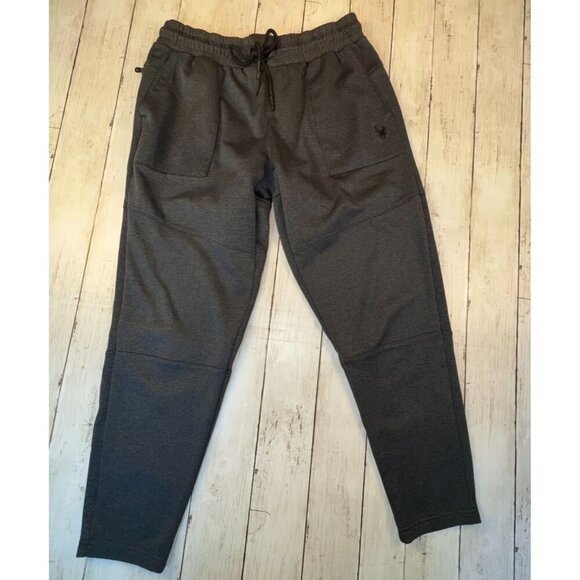 Spyder Active Sweatpants Mens Small Polyester Fleece Lined Zip Pockets Gray - Picture 1 of 8